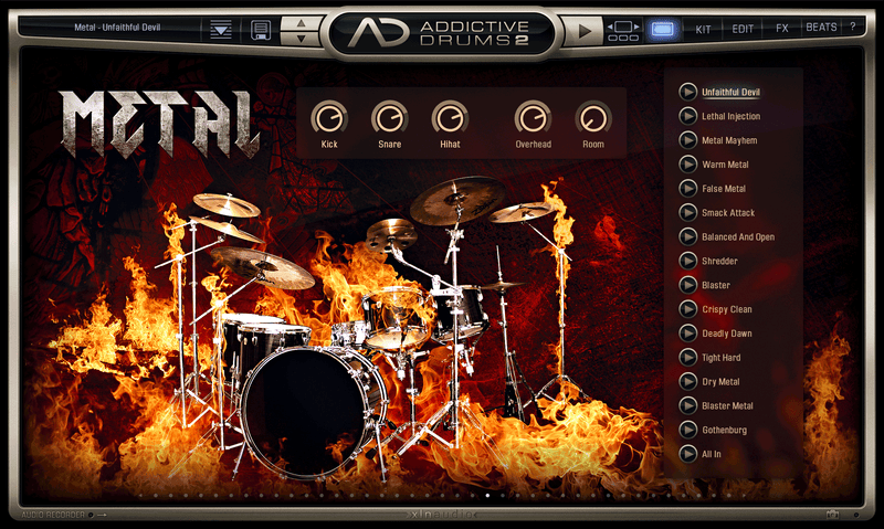 New XLN Audio Addictive Drums 2 Metal Collection MAC/PC VST AU AAX Software - (Download/Activation Card)