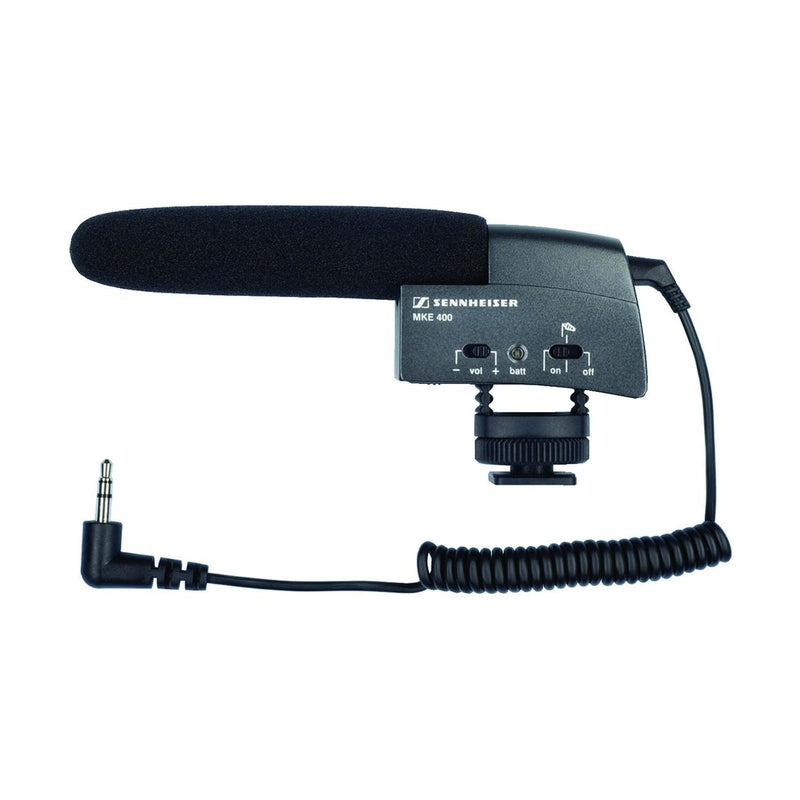 Sennheiser MKE 400 Shotgun Microphone for Cameras with Shockmount - Full Warranty!