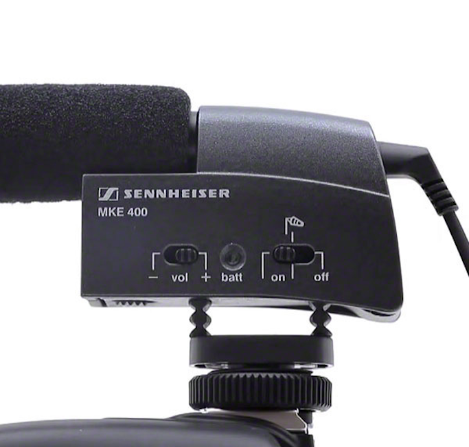 New Sennheiser MKE 400 Shotgun Microphone for Cameras with Shockmount