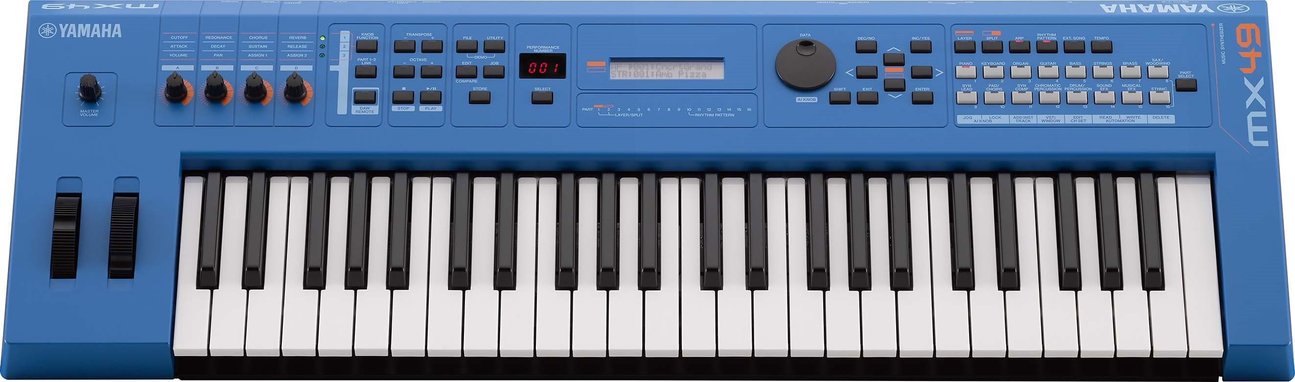 New Yamaha MX49 v2 Music Production Synthesizer (Blue)