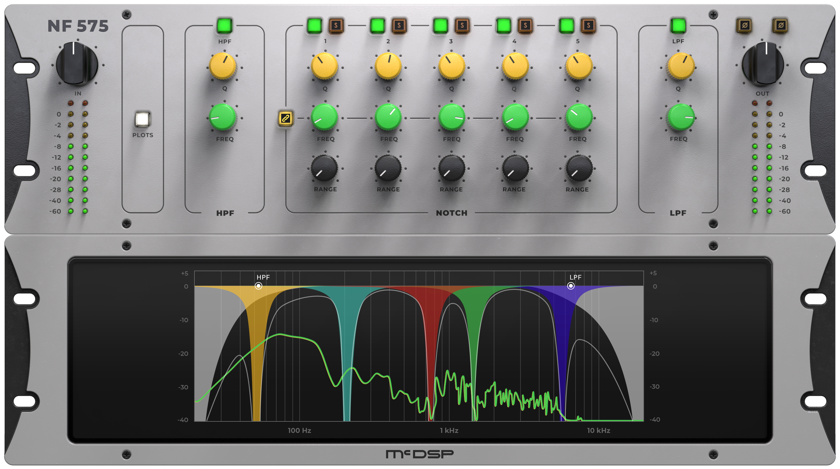 New McDSP NF575 Noise Filter HD v7 Plug-In AAX/VST/Mac/PC (Download/Activation Card)