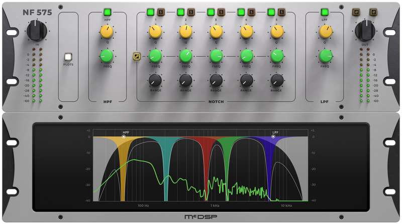 New McDSP NF575 Noise Filter (Native) v7 Plug-In AAX/VST/Mac/PC (Download/Activation Card)