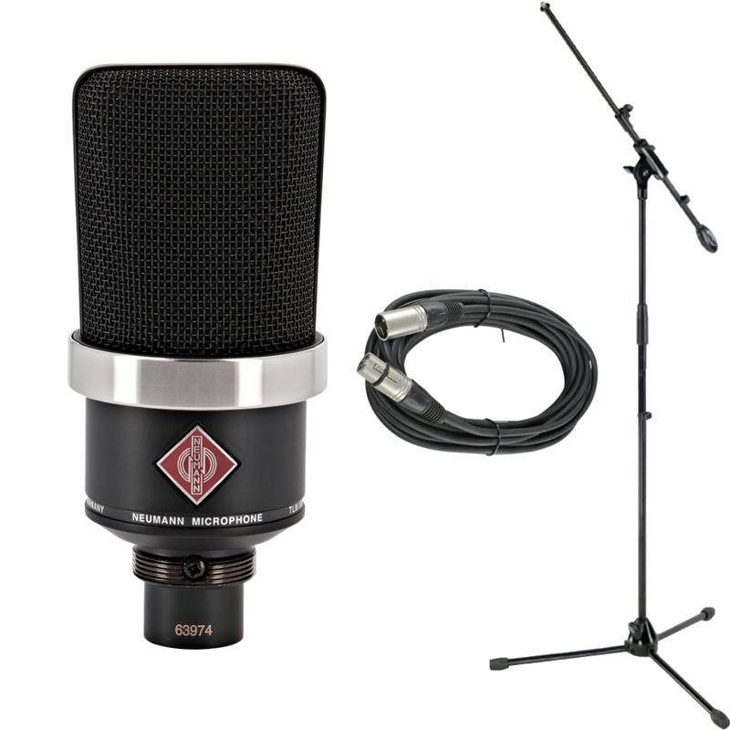 New Neumann TLM 102 Large-Diaphragm Condenser Microphone Bundle (Boom Mic Stand & XLR Cable Included)