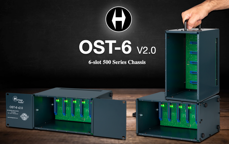 New Heritage Audio OST-6 v2.0 | 6-slot 500-Series Chassis