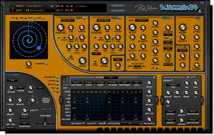 New Rob Papen SubBoomBass 2 Mac/PC Bass Synthesizer MAC/PC AAX VST RTAS AU Plugin (Download/Activation Card)
