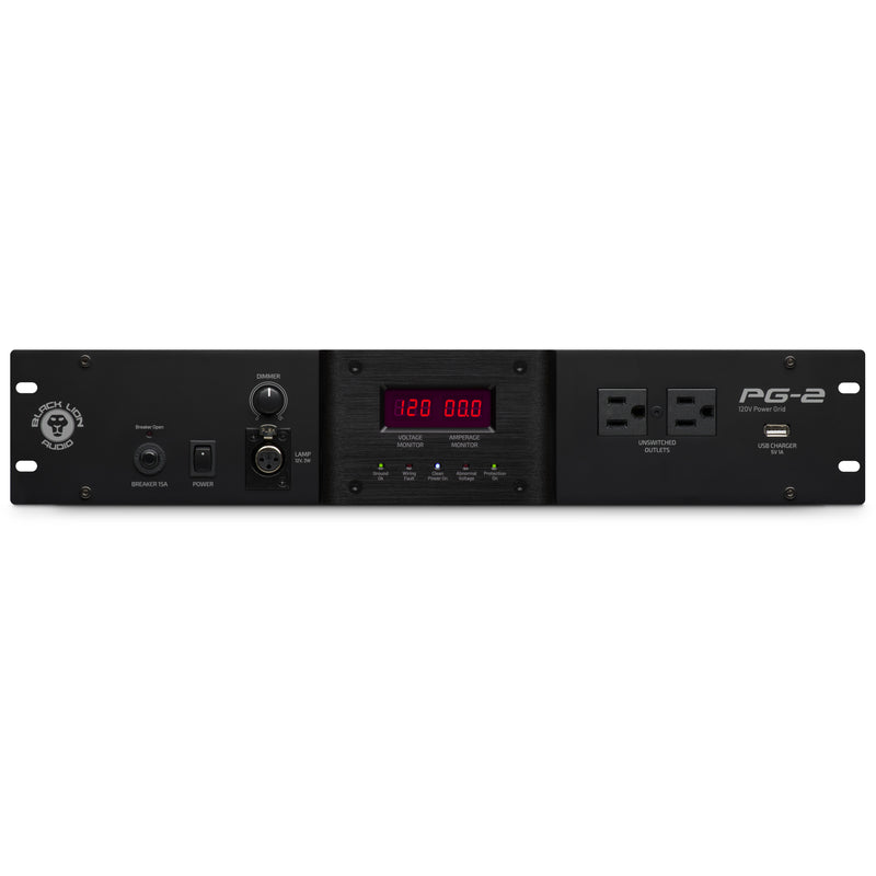 New Black Lion Audio PG-2  (2U) Professional Power Conditioner w/ 12 Switched, Filtered & Surge Protected Outlets