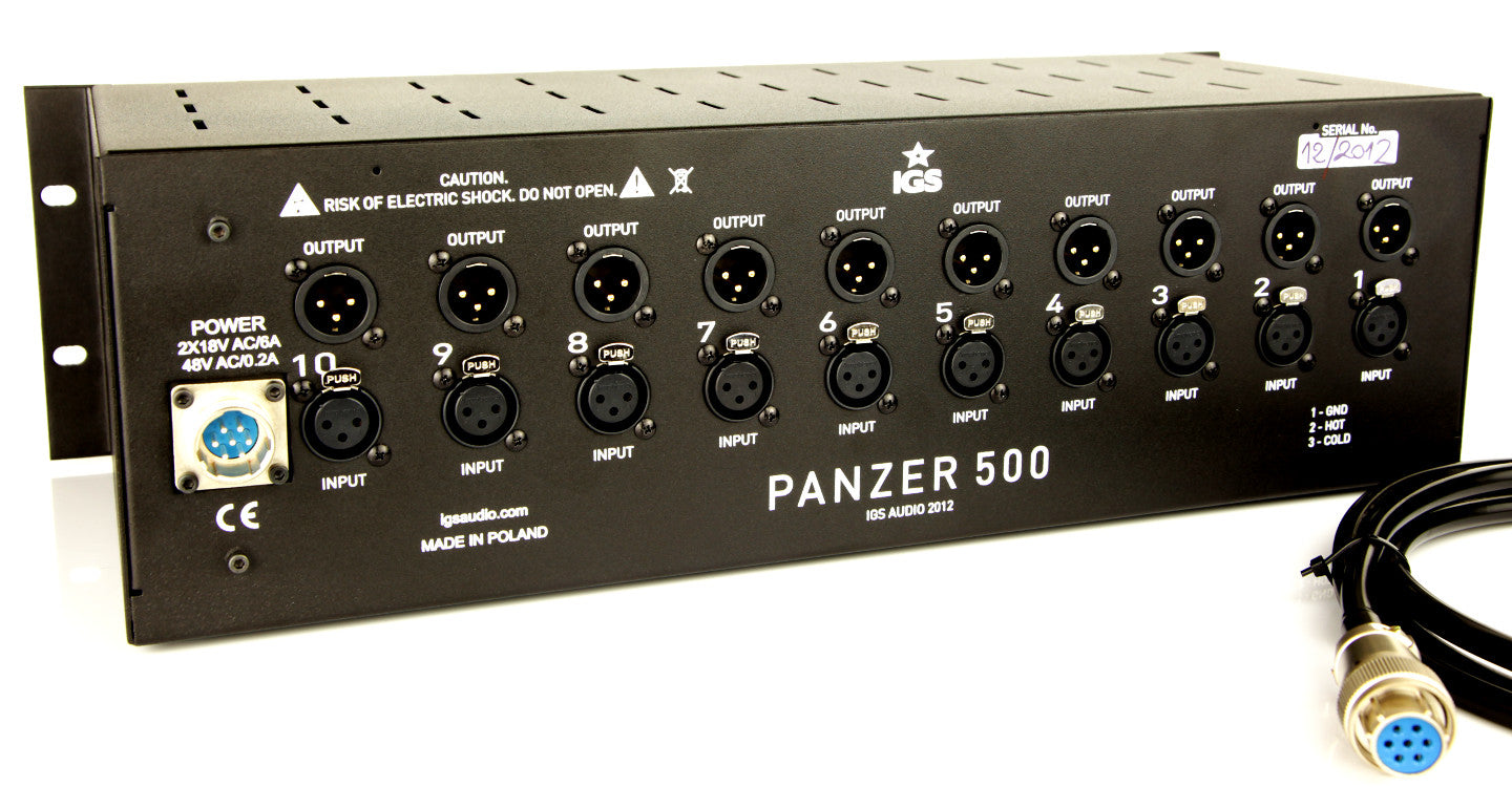 New IGS Audio Panzer 10-Slot 500 Series Module Power Supply