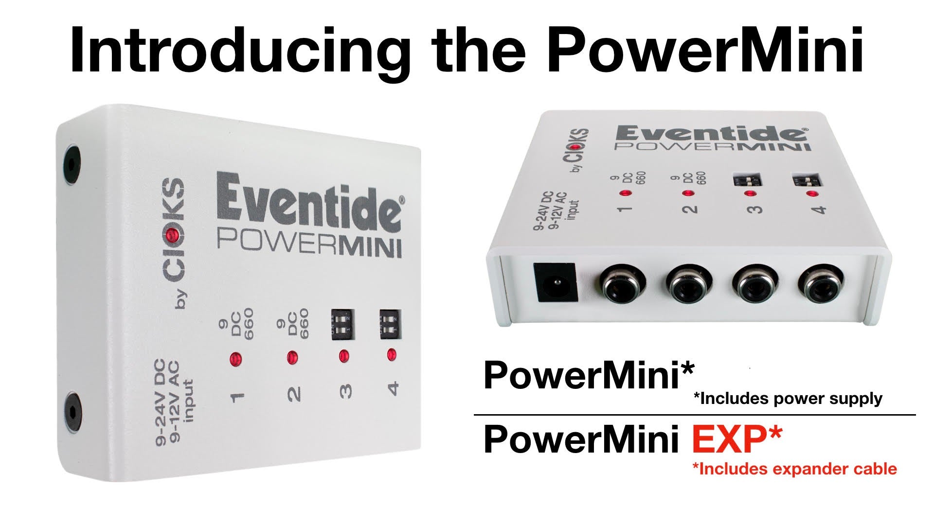 New Eventide  PowerMini EXP Universal Isolated and Super Compact Power Supply for Pedals and Stompboxes