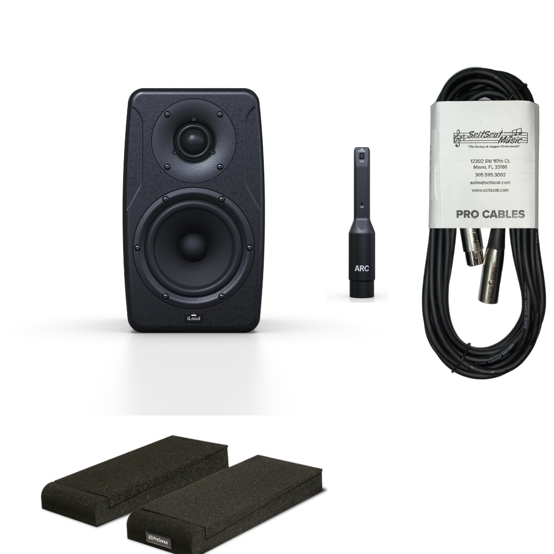 New IK Multimedia iLoud Precision 5 Monitor | Single | Hand-Crafted Reference Monitor with Room Correction