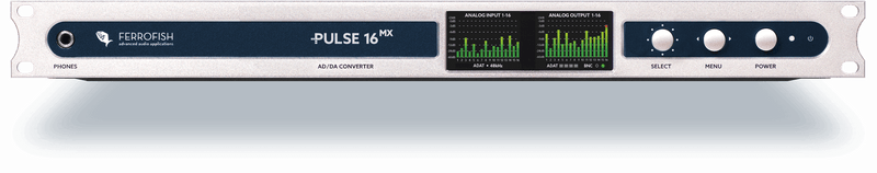 New Ferrofish Pulse 16 MX w/ Analog I/O Modified for +24dBu Level Compatibility