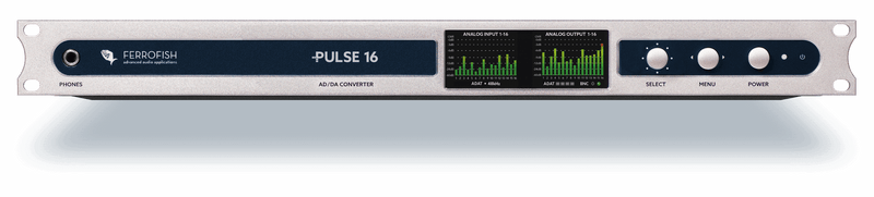 New Ferrofish Pulse 16 Rackmount 16-Channel A/D-D/A ADAT Converter