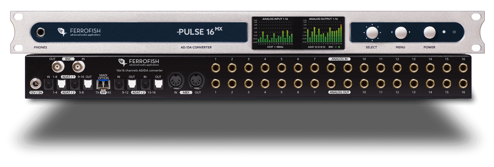 New Ferrofish Pulse 16 MX w/ Analog I/O Modified for +24dBu Level Compatibility | High Quality MADI Converter