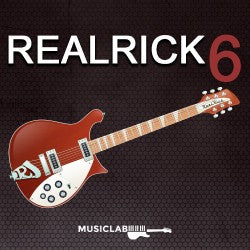 New MusicLab RealRick 6 Electric Guitar Virtual Ins. (Download/Activation Card))