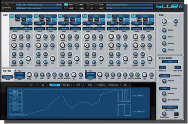 New Rob Papen BLUE II - Crossfusion Synthesizer Mac/PC AAX VST AU (Download/Activation Card)