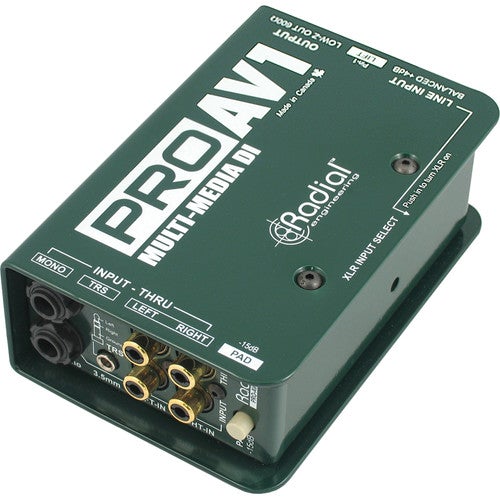Radial Engineering ProAV1 - Audio/Video Passive DI Direct Box - Full Warranty!
