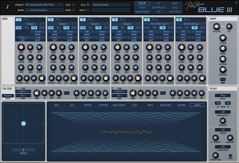 New Rob Papen BLUE III  Synthesizer Mac/PC AAX VST AU (Download/Activation Card)