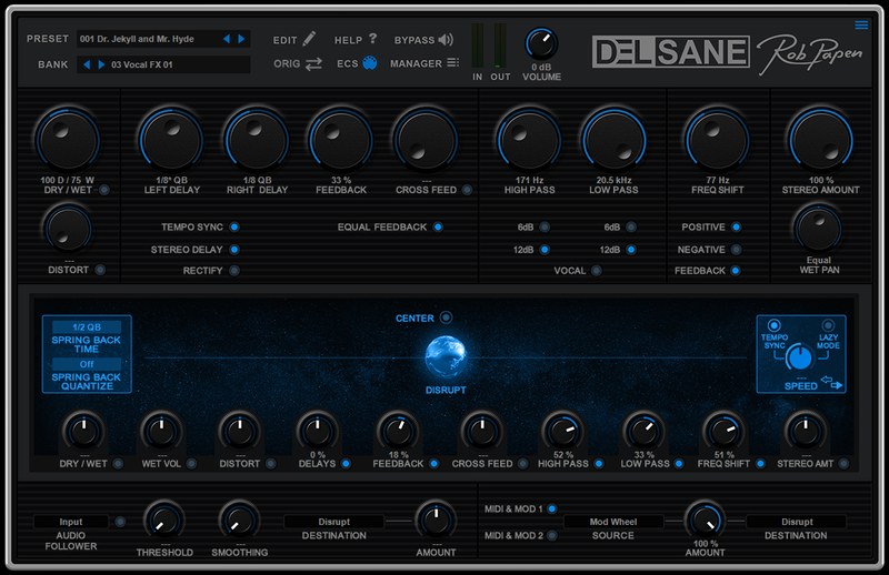 New Rob Papen DelSane Software Mac/PC VST AU AAX - eDelivery