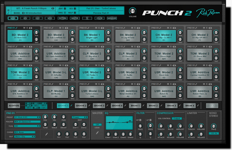 New Rob Papen Punch 2 Software Mac/PC VST AU AAX - (Download/Activation Card)