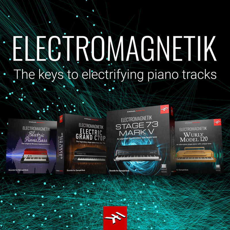 New Ik Multimedia Electromagnetik - Bundle of 4 iconic stage piano sample libraries for SampleTank PC/Mac AAX VST -(Download/Activation Card)