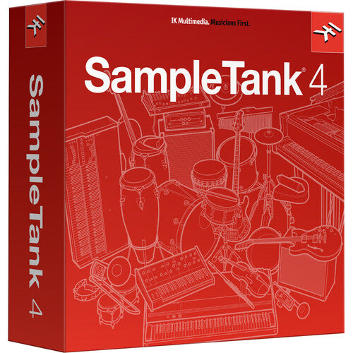 New IK Multimedia SampleTank 4 - Cutting-edge sound & groove workstation with 64 GB of sounds & 6000 presets | Mac/PC | AU/AXX/VST |  (Download/Activation Card)