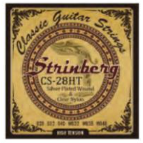 New Strinberg CS-28HT - Silver Plated Wound Nylon Classical Guitar Strings - 10 pk
