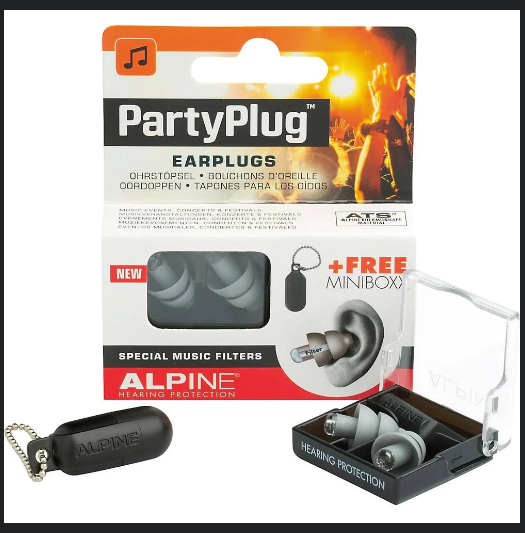 New Alpine Hearing Protection - PartyPlug Earplugs - 100x Use - Special Music Filters