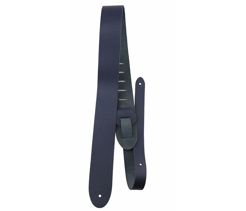 New Perri's Leathers 2″ Basic Leather Adjustable Guitar Strap P20 (Navy)
