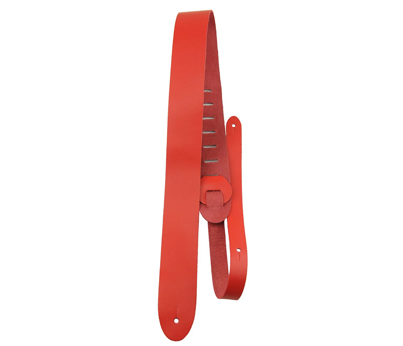New Perri's Leathers 2″ Basic Leather Adjustable Guitar Strap P20 (Red)