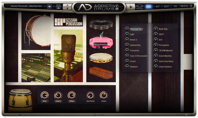 New XLN Audio Addictive Drums 2 Session Percussion ADpak Expansion MAC/PC VST AU AAX Software (Download/Activation Card)