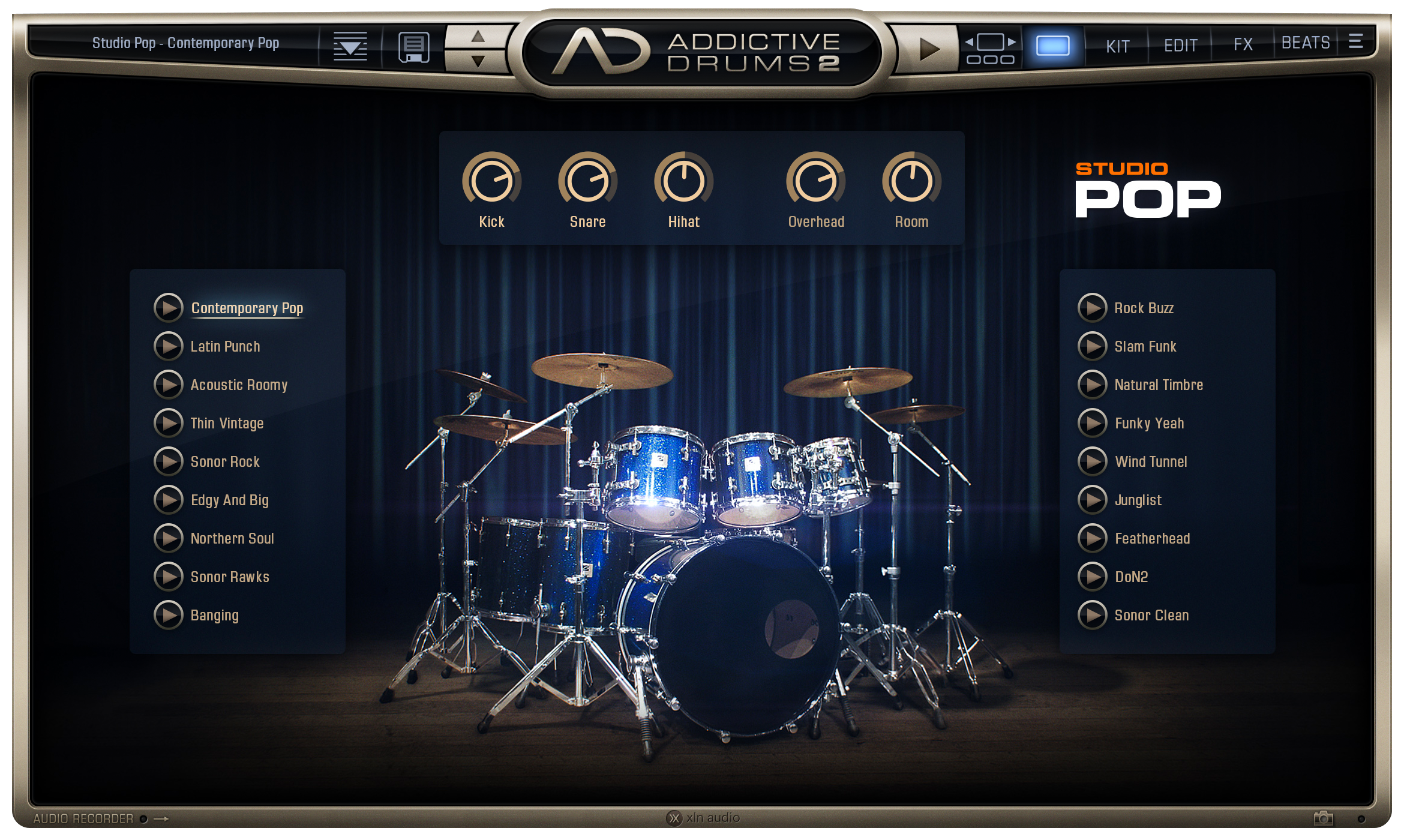 New XLN Audio Addictive Drums 2 Studio Pop Drum Sounds ADpak Expansion MAC/PC VST AU AAX Software (Download/Activation Card)