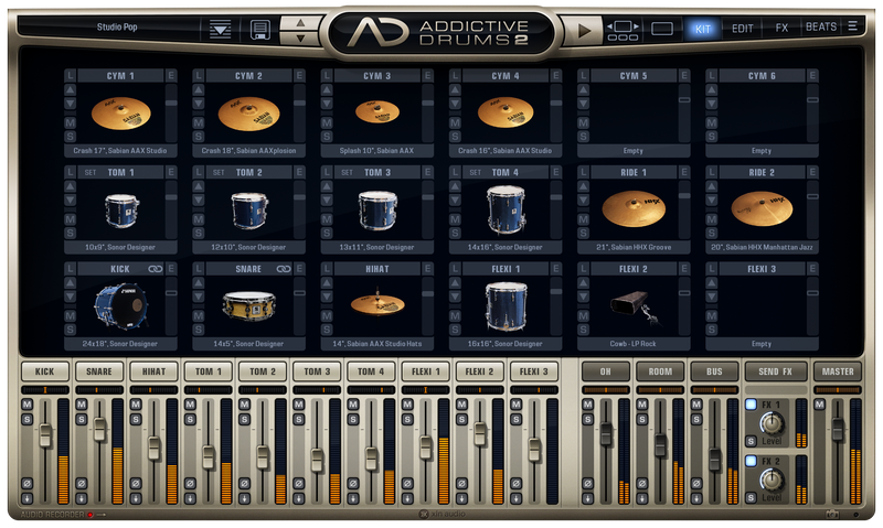 New XLN Audio Addictive Drums 2 Studio Pop Drum Sounds ADpak Expansion MAC/PC VST AU AAX Software (Download/Activation Card)