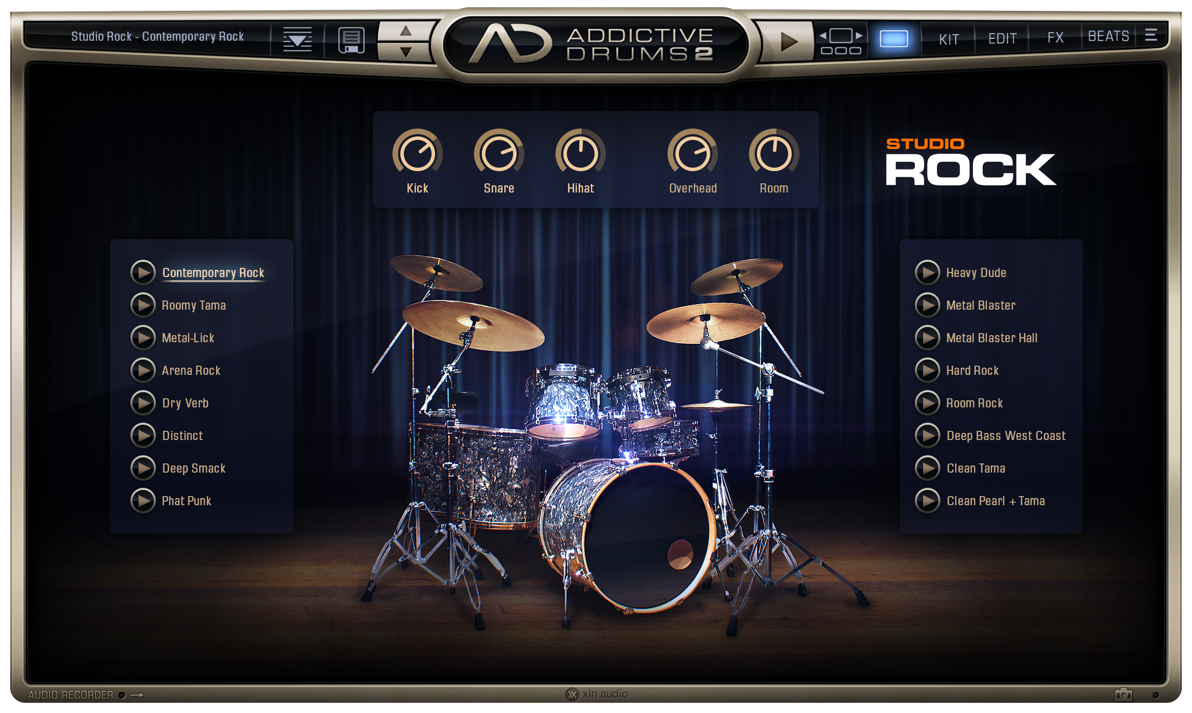 New XLN Audio Addictive Drums 2 Studio Rock ADpak Expansion MAC/PC VST AU AAX Software (Download/Activation Card)