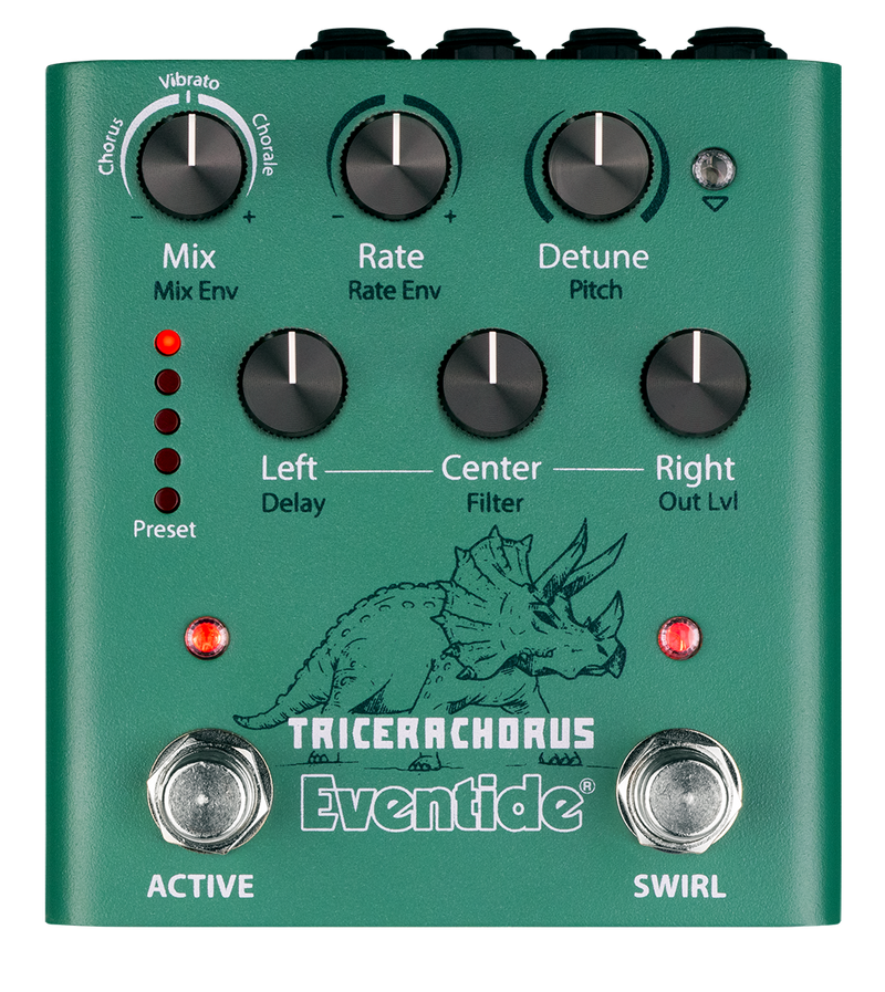 New Eventide TriceraChorus A World of Swirl Multi Effects Compact Guitar Effects Stompbox Pedal