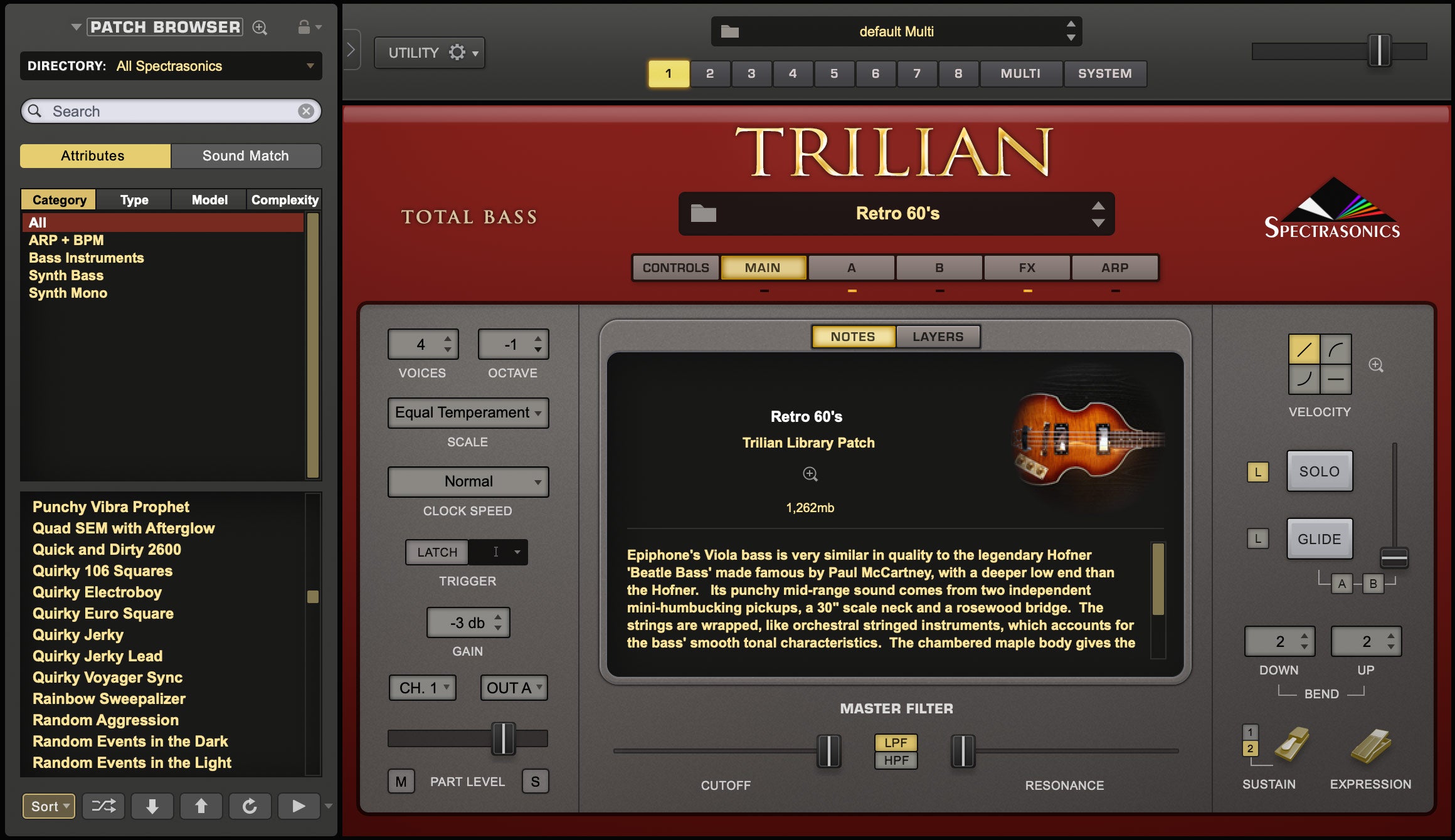 New Spectrasonics Trilian 1.5 Total Bass Virtual Instrument VST AU AAX MAC/PC Software (Boxed)