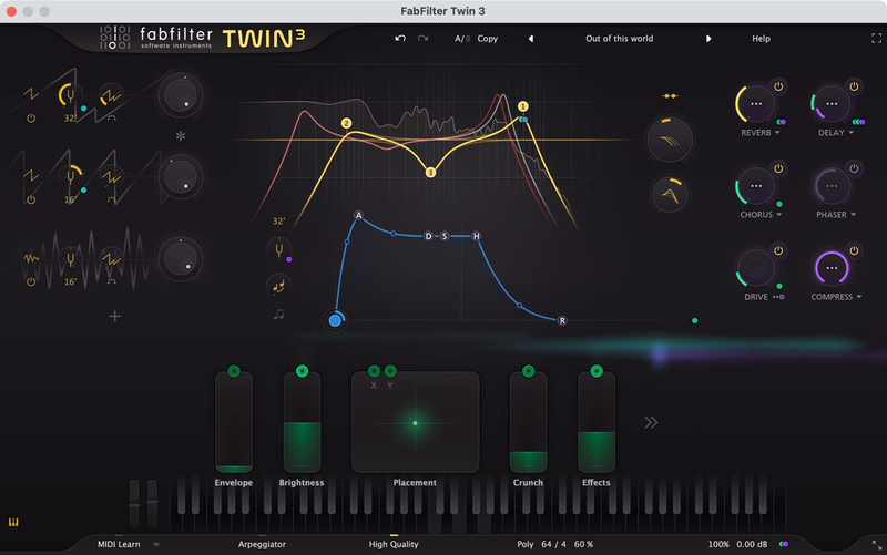 New FabFilter Twin 3  Virtual Processor Software Plug-ins Mac/PC AU VST (Download/Activation Card)