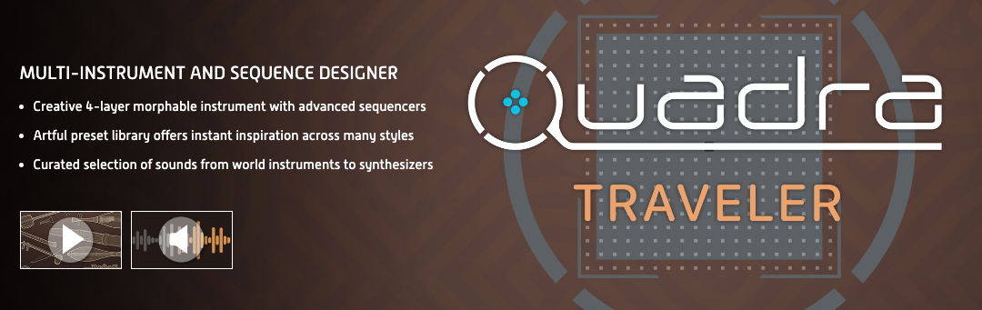 New UVI Quadra Traveler Software (Download/Activation Card)