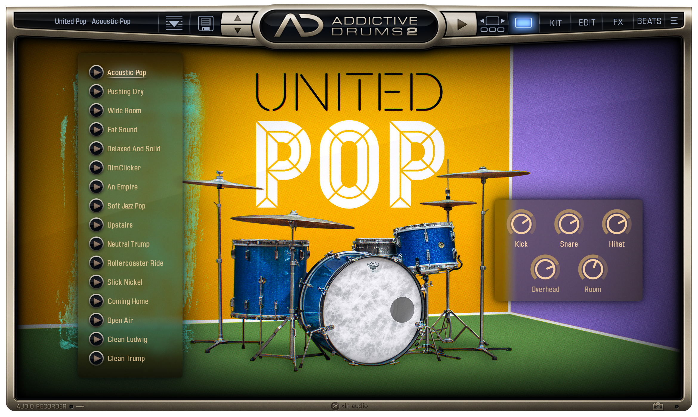 New XLN Audio Addictive Drums 2 United Pop ADpak Expansion MAC/PC VST AU AAX Software (Download/Activation Card)