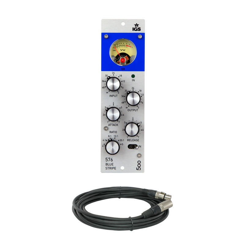 New IGS Audio 576 Blue Stripe 500-Series Mono FET Compressor Module