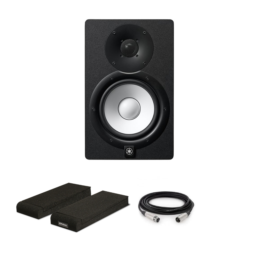 New Yamaha HS-7 Studio Monitors - Iconic White Woofer and Signature Sound of Yamaha (Single)