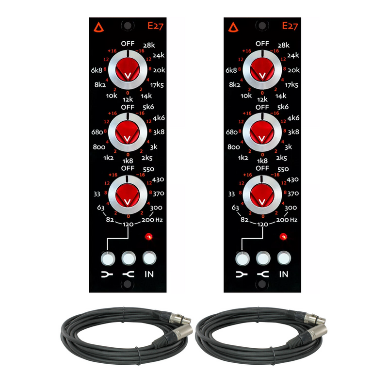 New Avedis Audio Electronics E27 Stereo Pair Equalizer 500 Series EQ Module
