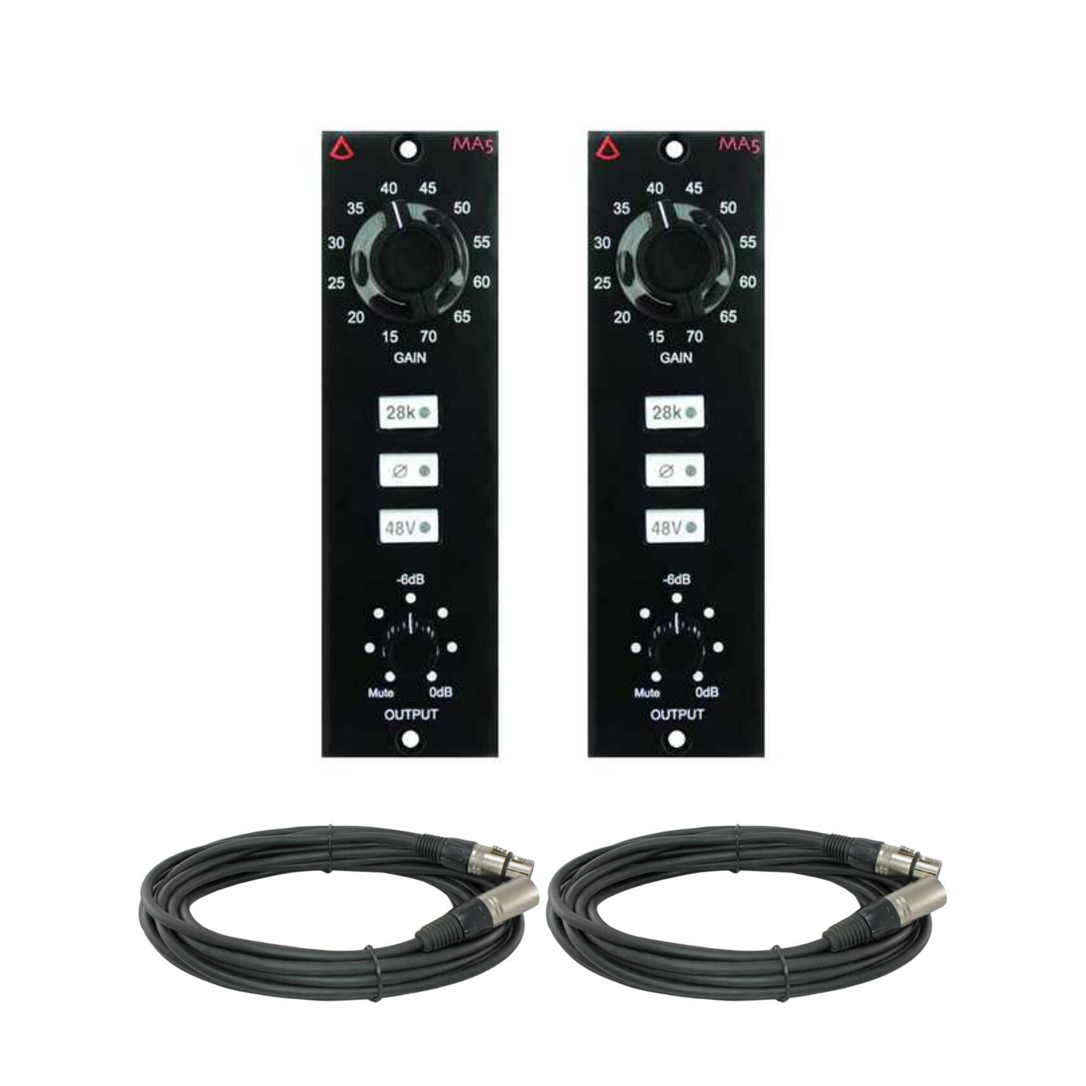 New Avedis Audio MA-5 Stereo Pair Mic Preamp 500 Series Module - MA5 Microphone Preamplifier