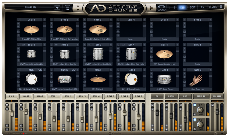 New XLN Audio Addictive Drums 2 Vintage Dry ADpak Expansion MAC/PC VST AU AAX Software (Download/Activation Card)
