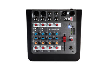 New Allen and Heath ZED-6 - Compact 6 Input Analogue Mixer