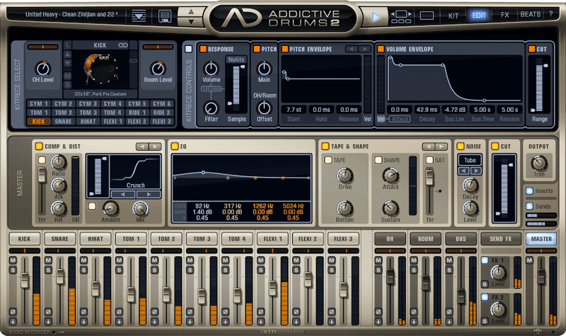New XLN Audio Addictive Drums 2 Custom XXL Collection MAC/PC VST AU AAX Software - (Download/Activation Card)