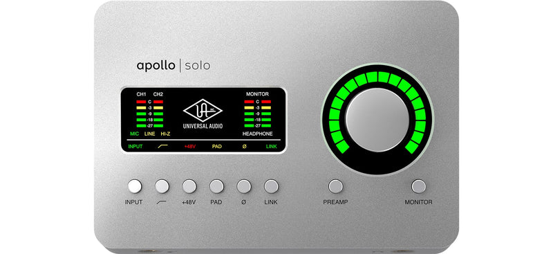 New Universal Audio Apollo Solo Heritage Edition USB-C Desktop 2x4 USB-3 Audio Interface