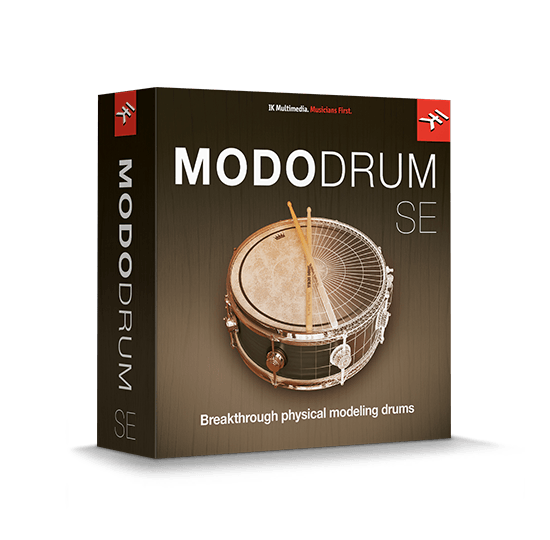 New IK Multimedia MODO Drum SE 1.5 Modal Synthesis Virtual Instrument Mac/PC AU/VST/AAX (Download/Activation Card)