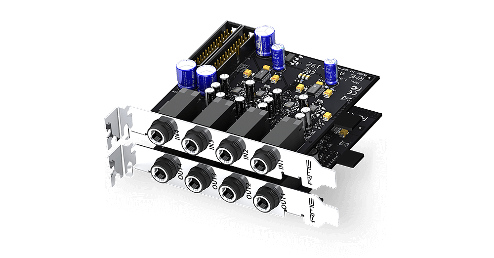 New RME AO4S-192-AIO | Four Servo-Balanced Output Expansion Board | For HDSP 9632 and HDSPe AIO