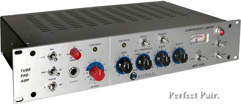 New Summit Audio MPC-100A Tube Microphone Preamp & Compressor