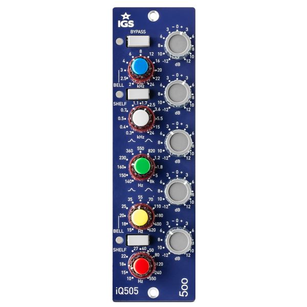 New IGS Audio iQ505 500 Series 5-Band Parametric Equalizer Module