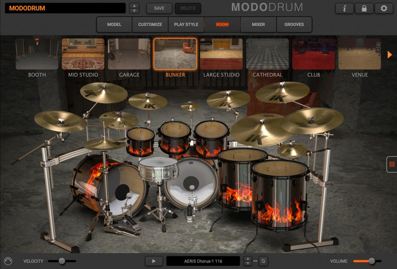 New IK Multimedia MODO Drum 1.5 Modal Synthesis Virtual Instrument Mac/PC AU/VST/AAX (Download/Activation Card)